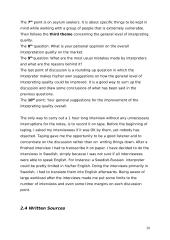 The Interpreter. A study of the working situation of interpreters in general, and those who work for the Swedish Migration Board 20 puslapis