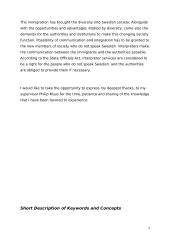 The Interpreter. A study of the working situation of interpreters in general, and those who work for the Swedish Migration Board 3 puslapis