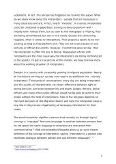 The Interpreter. A study of the working situation of interpreters in general, and those who work for the Swedish Migration Board 8 puslapis