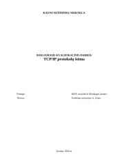 TCP/IP protokolų šeima 1 puslapis