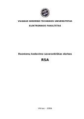 Duomenų kodavimas: RSA