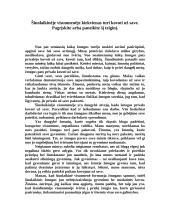 Šiuolaikinėje visuomenėje kiekvienas turi kovoti už save