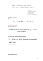 Energetinių želdinių plantacijų  įveisimo  kaštų analizė 2 puslapis