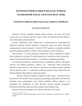 Interneto prieglobos paslaugų teikėjų atsakomybė pagal Lietuvos ir Europos Sąjungos (ES) teisę 4 puslapis
