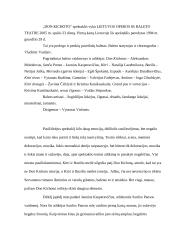 Spektaklio recenzija: "Don Kichotas" 2 puslapis