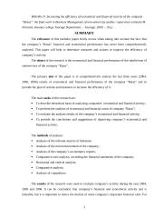 Ūkinės finansinės veiklos efektyvumo didinimas autopaslaugų įmonėje: "Ratas" 3 puslapis