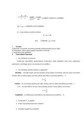 Laisvojo kritimo pagreičio nustatymas naudojantis matematine svyruokle 4 puslapis