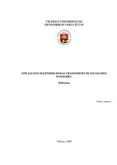 Infliacijos mažinimo būdai, ekonominės ir socialinės pasėkmės