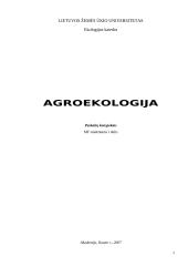 Agroekologija ir žemės ūkis