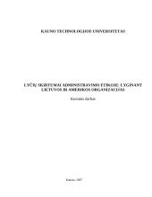 Lyčių skirtumai administravimo etikoje: lyginant Lietuvos ir Amerikos organizacijas 1 puslapis