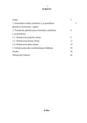 Šiuolaikinės globalinės ekonomikos problemos ir jų sprendimas 2 puslapis