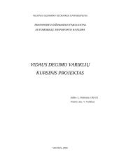 Šilumvežio dyzelinis variklis