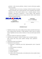 Specialybės įgūdžių lavinimo mokomosios praktikos ataskaita: UAB "Maxima LT" 7 puslapis