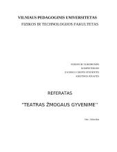 Teatras žmogaus gyvenime