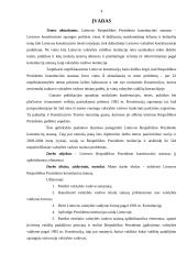 Lietuvos Respublikos Prezidento konstitucinis statusas, jį apibūdinantys elementai 2 puslapis