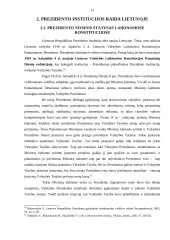 Lietuvos Respublikos Prezidento konstitucinis statusas, jį apibūdinantys elementai 11 puslapis