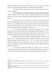 Lietuvos Respublikos Prezidento konstitucinis statusas, jį apibūdinantys elementai 12 puslapis