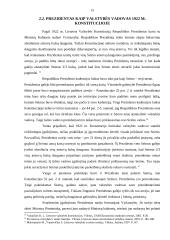Lietuvos Respublikos Prezidento konstitucinis statusas, jį apibūdinantys elementai 13 puslapis