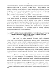 Lietuvos Respublikos Prezidento konstitucinis statusas, jį apibūdinantys elementai 18 puslapis