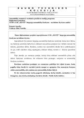 Lengvųjų automobilių išardymo – surinkimo skyriaus projektavimas: UAB "Akstė" 2 puslapis