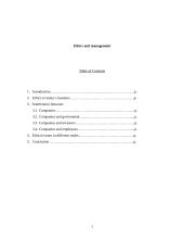 Ethics and Management