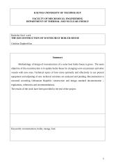 Vandens šildymo katilinės rekonstrukcija 2 puslapis