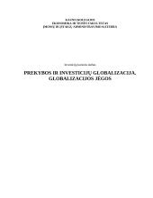 Prekybos ir investicijų globalizacija