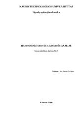 Harmoninės srovės elektros grandinės analizė  1 puslapis