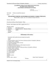 Ferrochromo lydinių pervežimas iš Klaipėdos į Bohumin. Bohumin - Klaipėda organizacinis projektas 2 puslapis