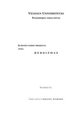 Heroizmo ir herojų aptarimas