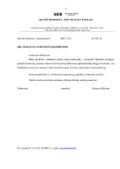 Įmonės raštvedybos charakteristika: AB "SEB Vilniaus Bankas" 12 puslapis