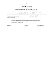 Įmonės raštvedybos charakteristika: AB "SEB Vilniaus Bankas" 13 puslapis