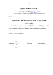 Įmonės veiklos dokumentai: AB "Leitiva" 18 puslapis