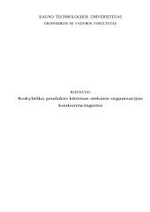 Kokybiško produkto kūrimas siekiant organizacijos konkurencingumo