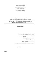 Verslumas ir jo teikiama nauda didėjančios konkurencijos sąlygomis
