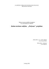 Kaimo turizmo sodybos "Pušynas" projektas