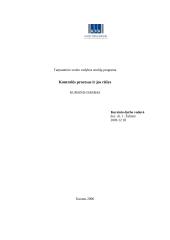 Kontrolės procesas ir jos rūšys
