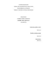 Praktikos ataskaita: draudimo kompanija  "PZU Lietuva"