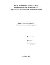 Lietuvos muitų politika