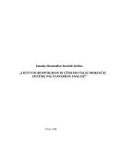 Lietuvos Respublikos (LR) ir užsienio šalių mokesčių sistemų palyginamoji analizė