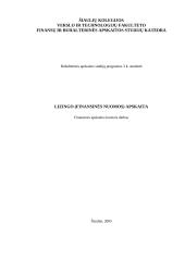 Lizingo (finansinės nuomos) apskaita