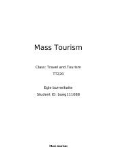 Mass tourism