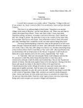 O. Lewis "Tepoztlan. Village in Mexico"