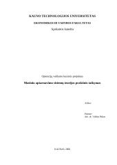 Masinio aptarnavimo sistemų teorijos taikymas praktikoje
