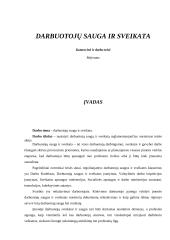 Įmonės darbuotojų sauga ir sveikata