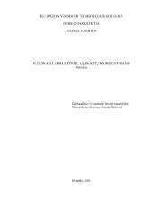 Kaupimai apskaitoje. Sąskaitų koregavimas