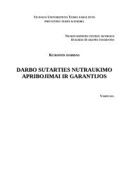 Darbo sutarties nutraukimo apribojimai ir garantijos