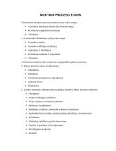 Mokymo proceso etapai 4 puslapis