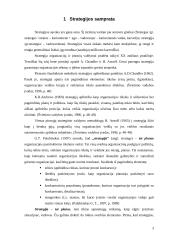 Organizacijos strategija. Jos kūrimo modeliai 3 puslapis