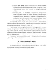 Organizacijos strategija. Jos kūrimo modeliai 5 puslapis